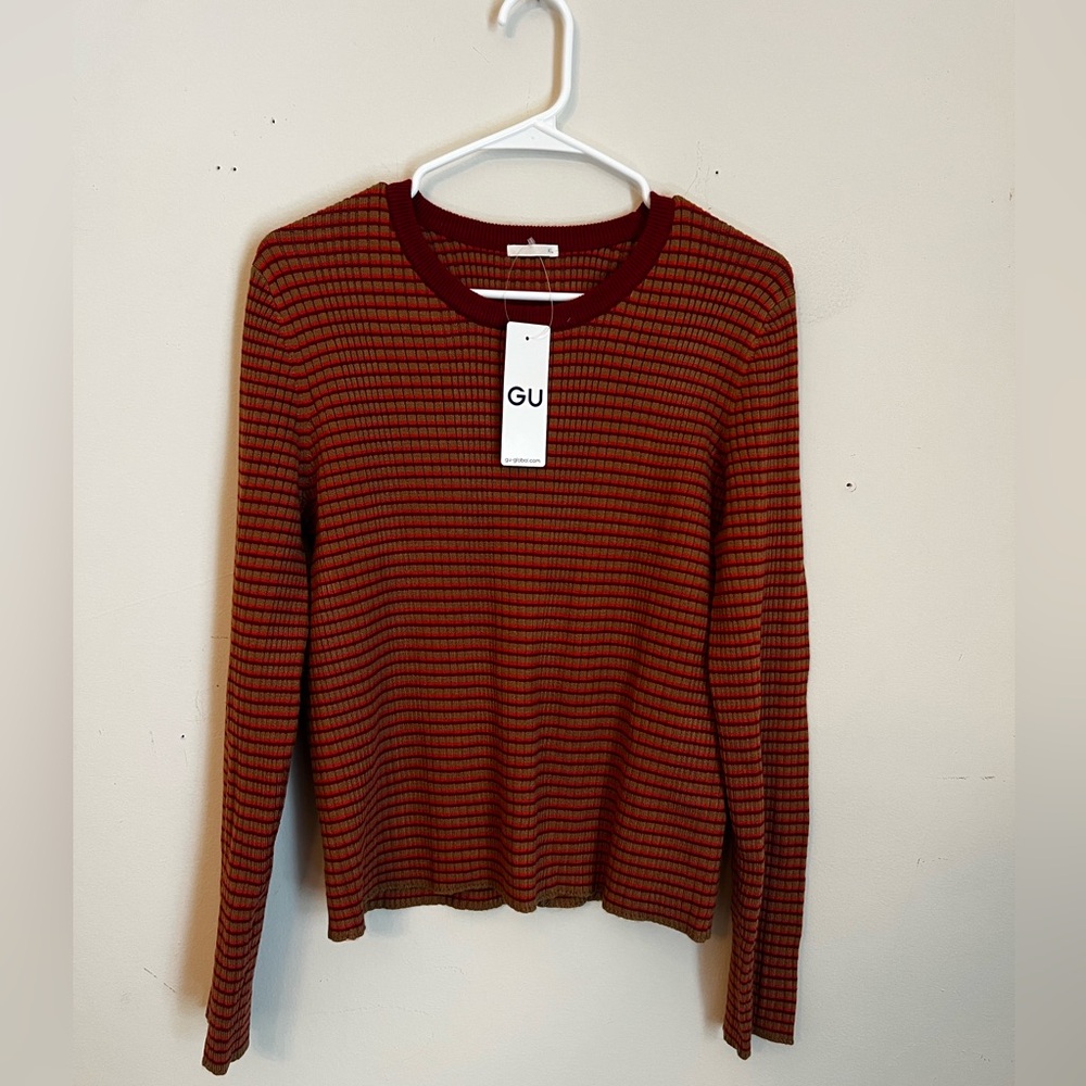GU NWT Striped Sweater